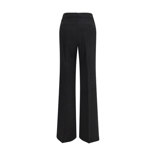 Pantalones acampanados de lana negros de Max Mara