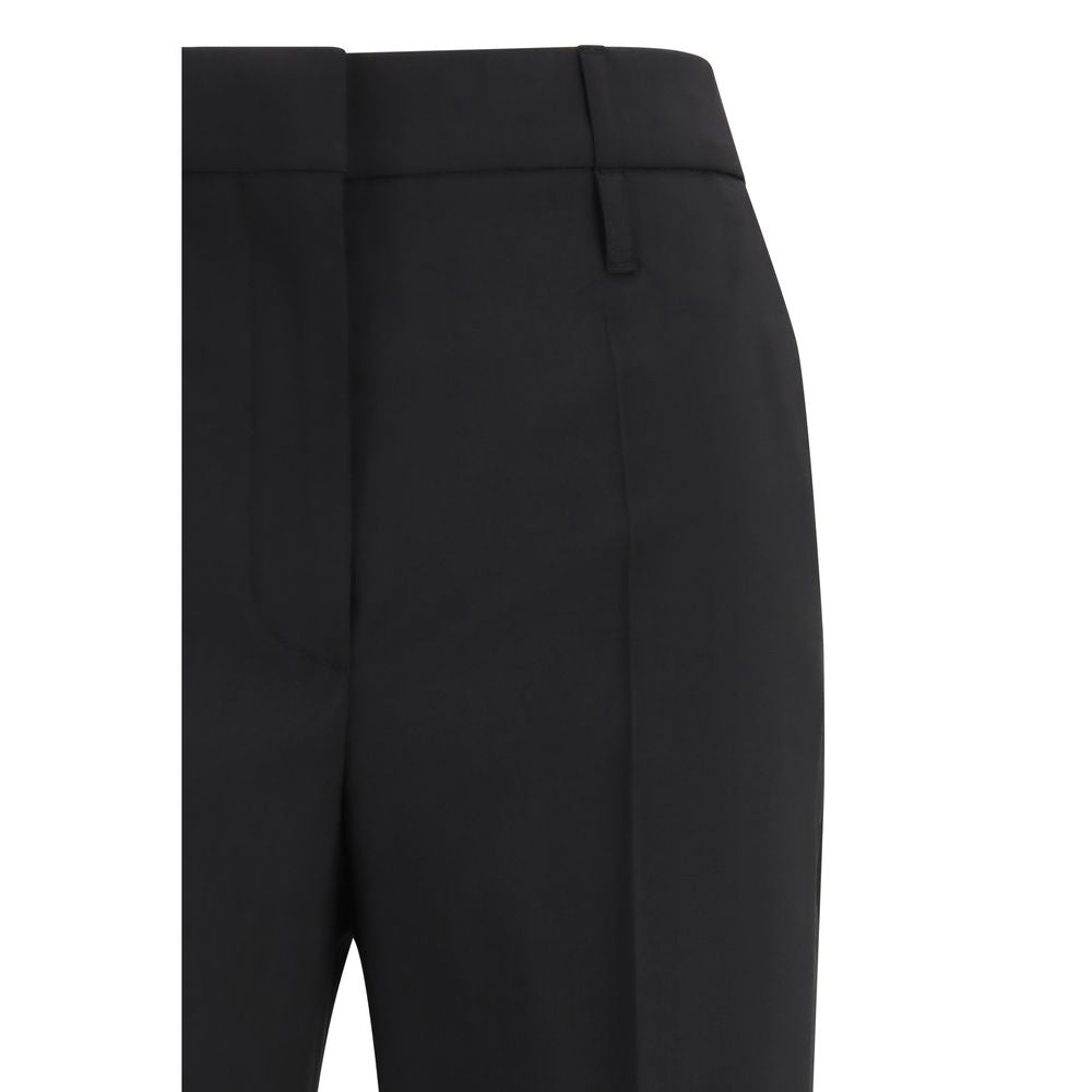 Pantalones acampanados de lana negros de Max Mara