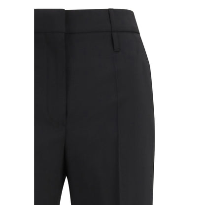 Pantalones acampanados de lana negros de Max Mara