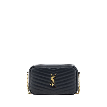 Sac bandoulière Saint Laurent en cuir de veau noir Bos Taurus