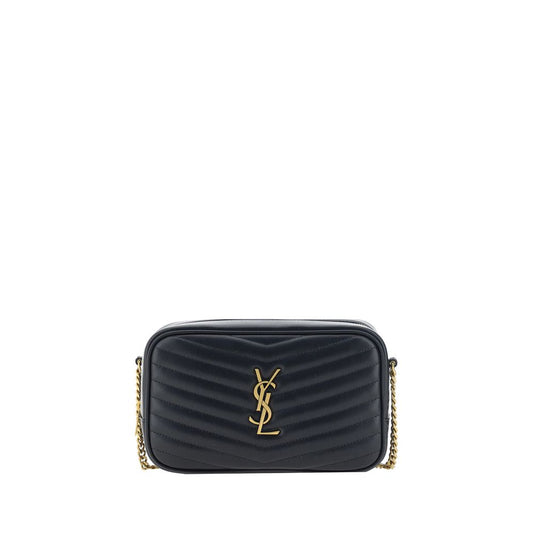 Bolso de hombro Saint Laurent de piel de becerro negra Bos Taurus