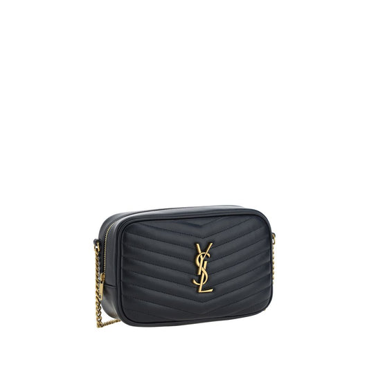 Bolso de hombro Saint Laurent de piel de becerro negra Bos Taurus