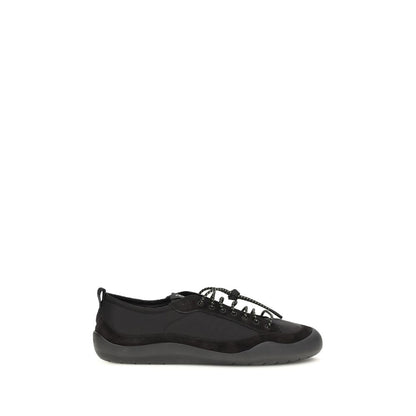 Zapatillas deportivas de tela negra Prada