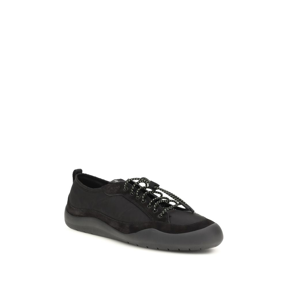 Zapatillas deportivas de tela negra Prada