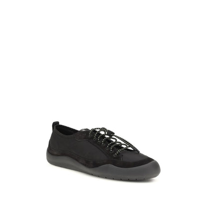 Zapatillas deportivas de tela negra Prada