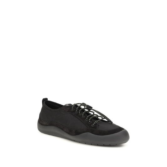 Zapatillas deportivas de tela negra Prada