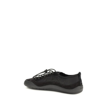 Zapatillas deportivas de tela negra Prada