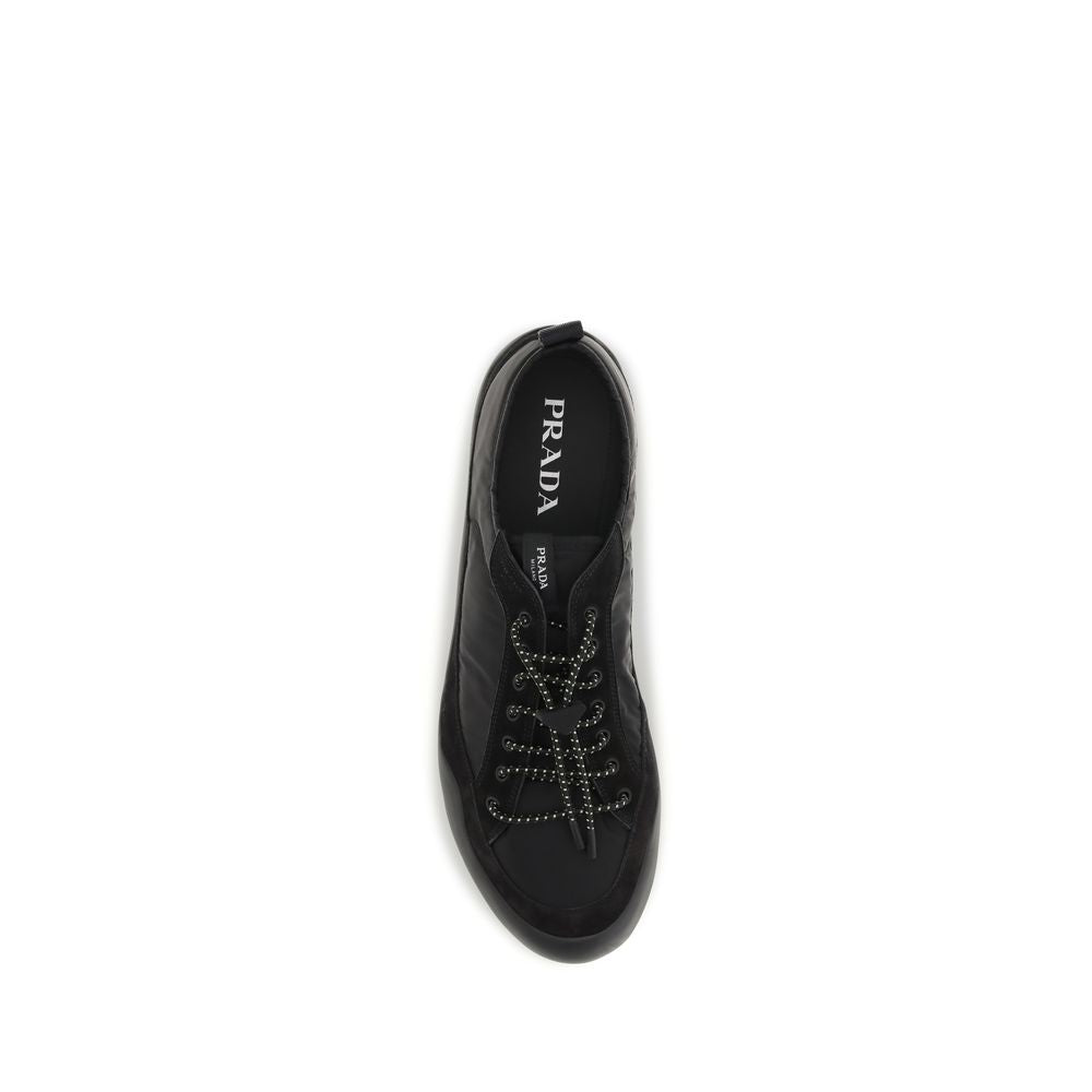 Zapatillas deportivas de tela negra Prada