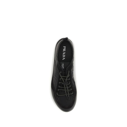 Zapatillas deportivas de tela negra Prada
