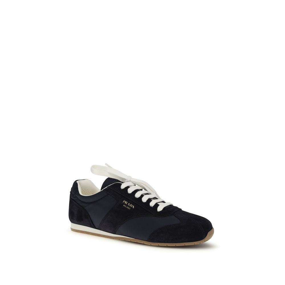 Prada Blue Calfskin Sneakers Bos Taurus Model