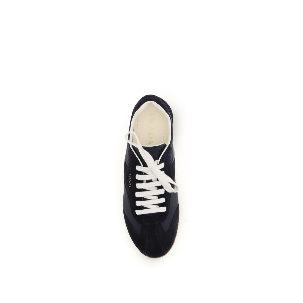 Prada Blue Calfskin Sneakers Bos Taurus Model