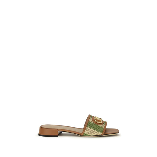 Sandalias planas Valentino Garavani de viscosa multicolor