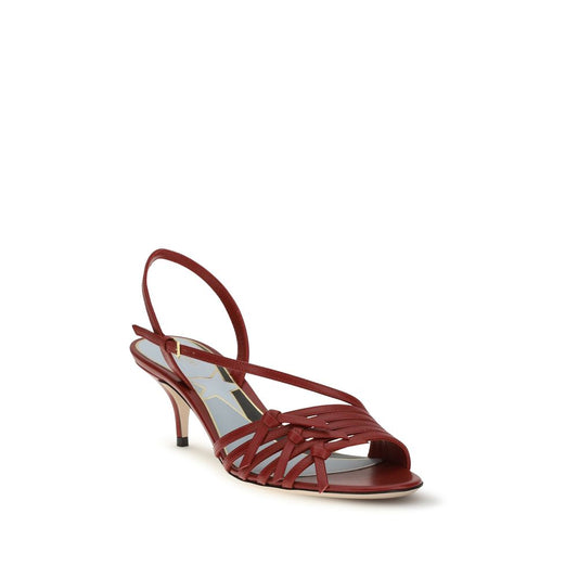 Sandalias Valentino Garavani de piel de cabra multicolor con tira