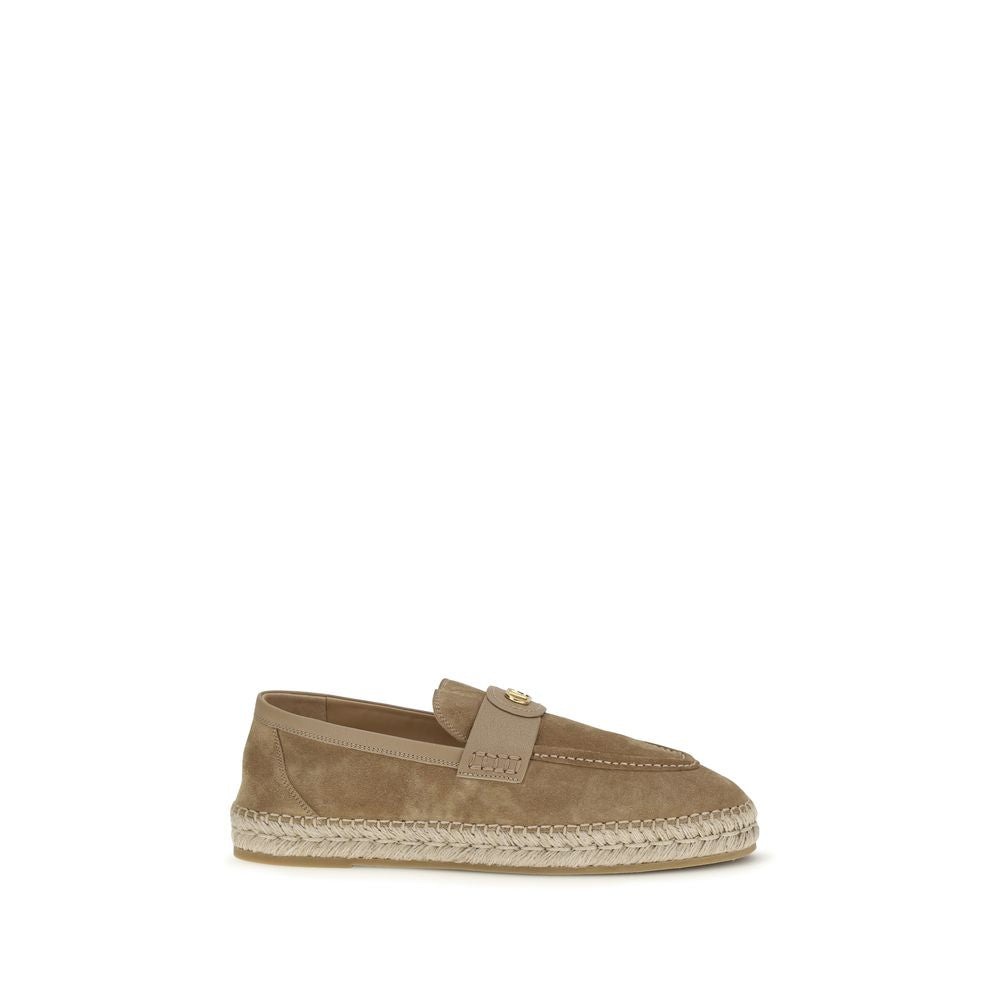 Alpargatas Valentino Garavani beige de piel de becerro Bos Taurus