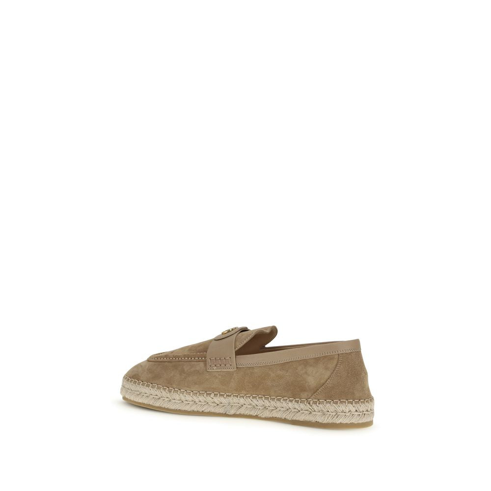 Alpargatas Valentino Garavani beige de piel de becerro Bos Taurus