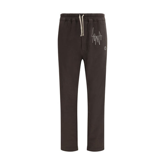 Pantalones deportivos Moncler x Rick Owens de algodón marrón