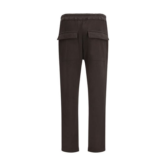 Pantalones deportivos Moncler x Rick Owens de algodón marrón