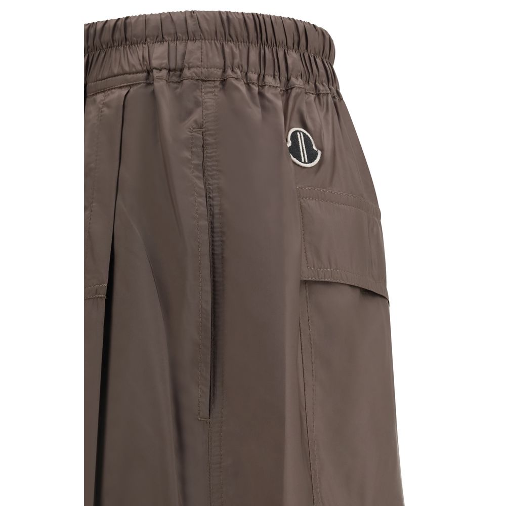 Pantalones cortos de poliéster Moncler x Rick Owens color marrón