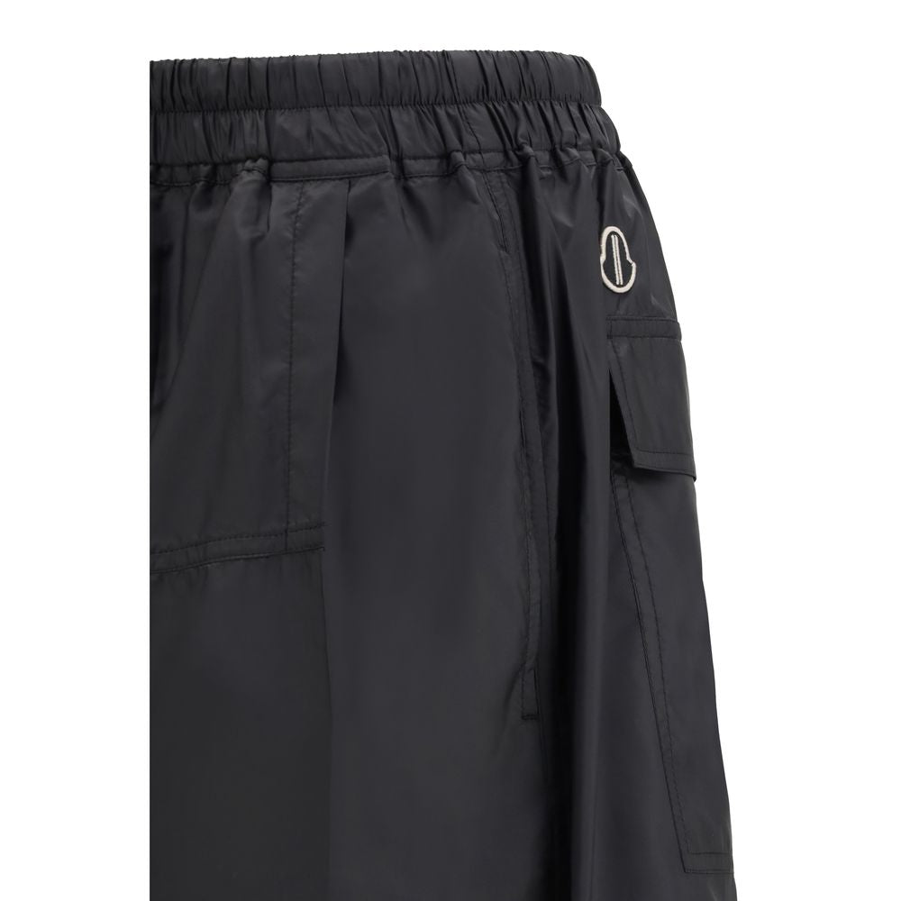 Pantalones cortos bermuda Moncler x Rick Owens de poliéster negro