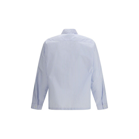 Camisa Prada de poliamida azul estampada