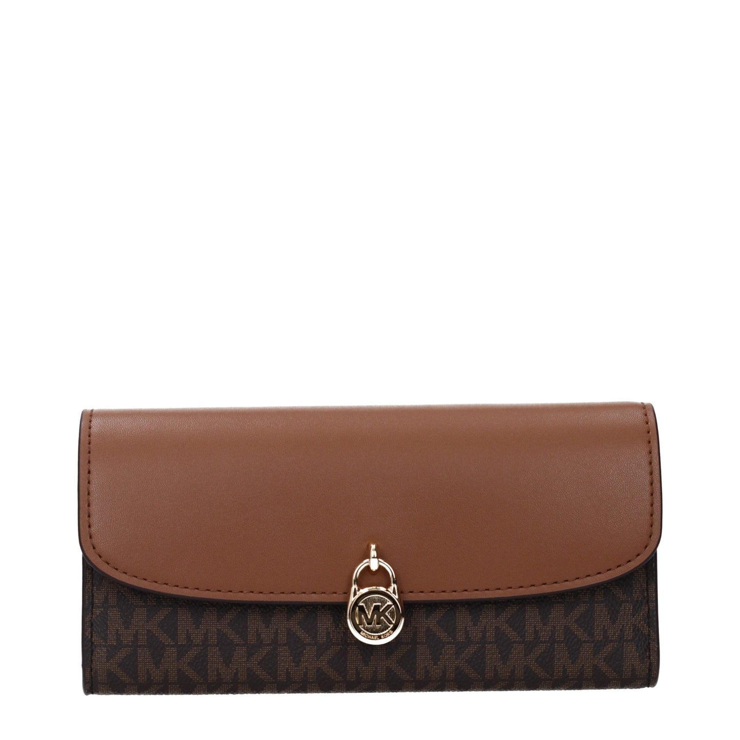 Billetera Michael Kors de tela marrón