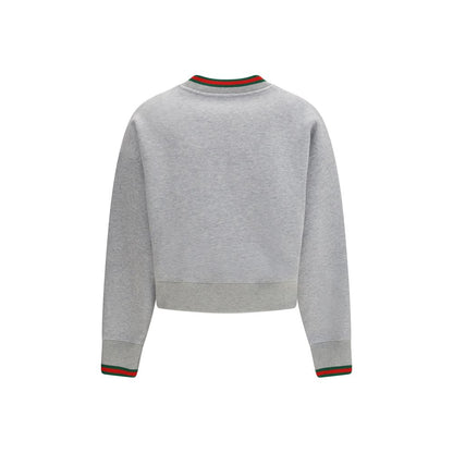 Sudadera de algodón gris Gucci