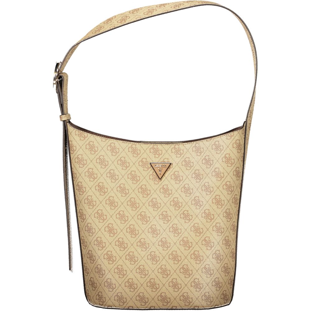 Guess Jeans Beige Polyurethane Women's Handbag
