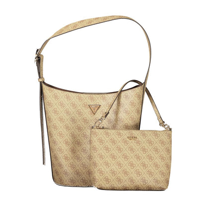 Guess Jeans Beige Polyurethane Women's Handbag