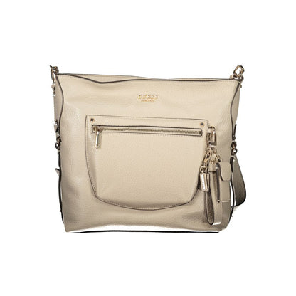 Bolso de Mujer Guess Jeans Beige de Poliuretano