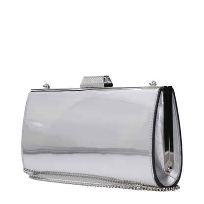 Pochette en cuir gris Jimmy Choo