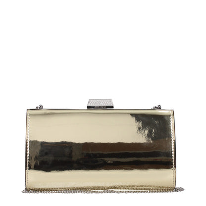 Pochette Jimmy Choo en cuir doré