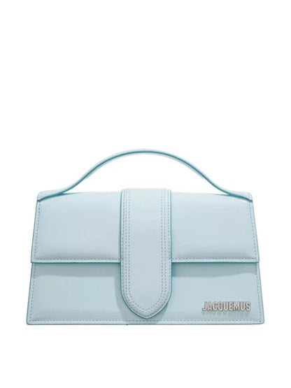 Sac à main Jacquemus Le Grand Bambino en cuir bleu pâle