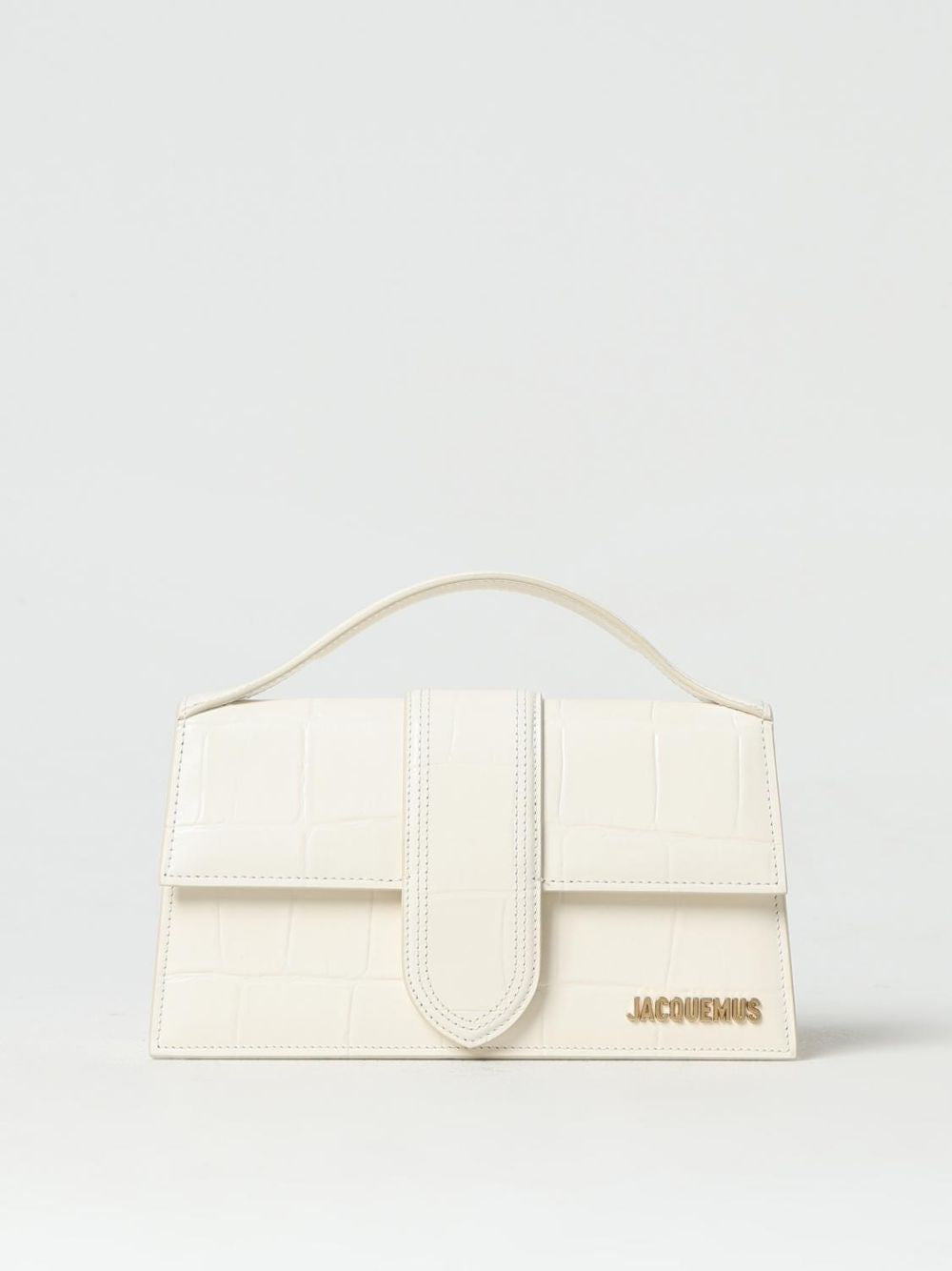 Jacquemus Bolso Bandolera Compacta Le Grand Bambino Ivory Cocco