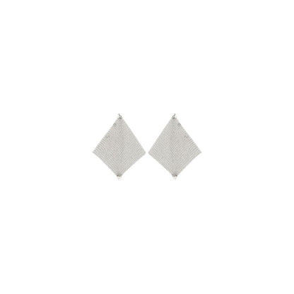 Rabanne Silver-Plated Brass Pixel Chainmail Earrings
