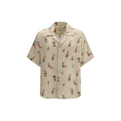 Camisa Valentino Garavani de Seda Multicolor Estampada