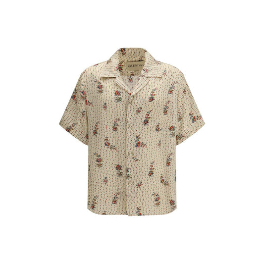 Camisa Valentino Garavani de Seda Multicolor Estampada