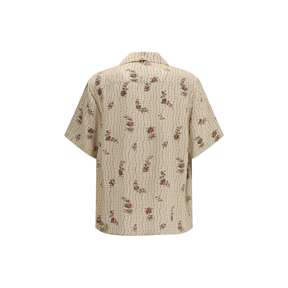 Camisa Valentino Garavani de Seda Multicolor Estampada