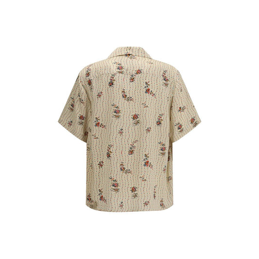 Camisa Valentino Garavani de Seda Multicolor Estampada