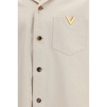 Camisa vaquera beige Valentino Garavani