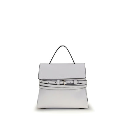 Moschino Sac à main en cuir de veau blanc Bos Taurus