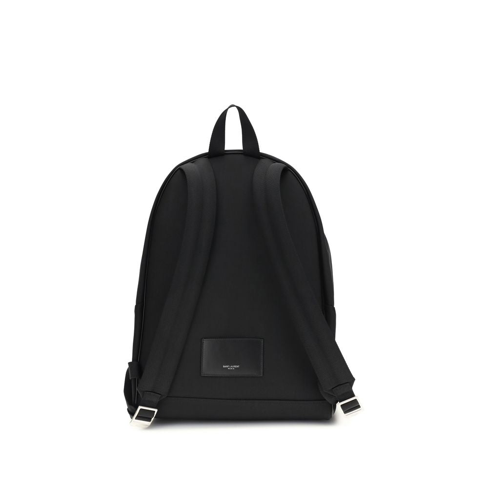 Saint Laurent Black Nylon City Urban Backpack