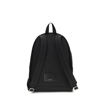 Saint Laurent Black Nylon City Urban Backpack