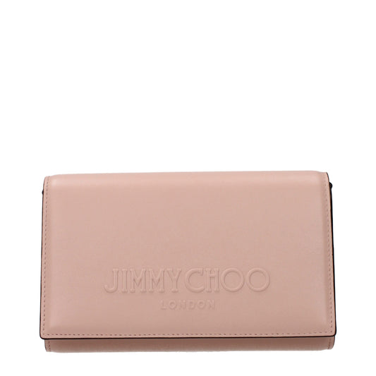 Pochette en cuir rose Jimmy Choo