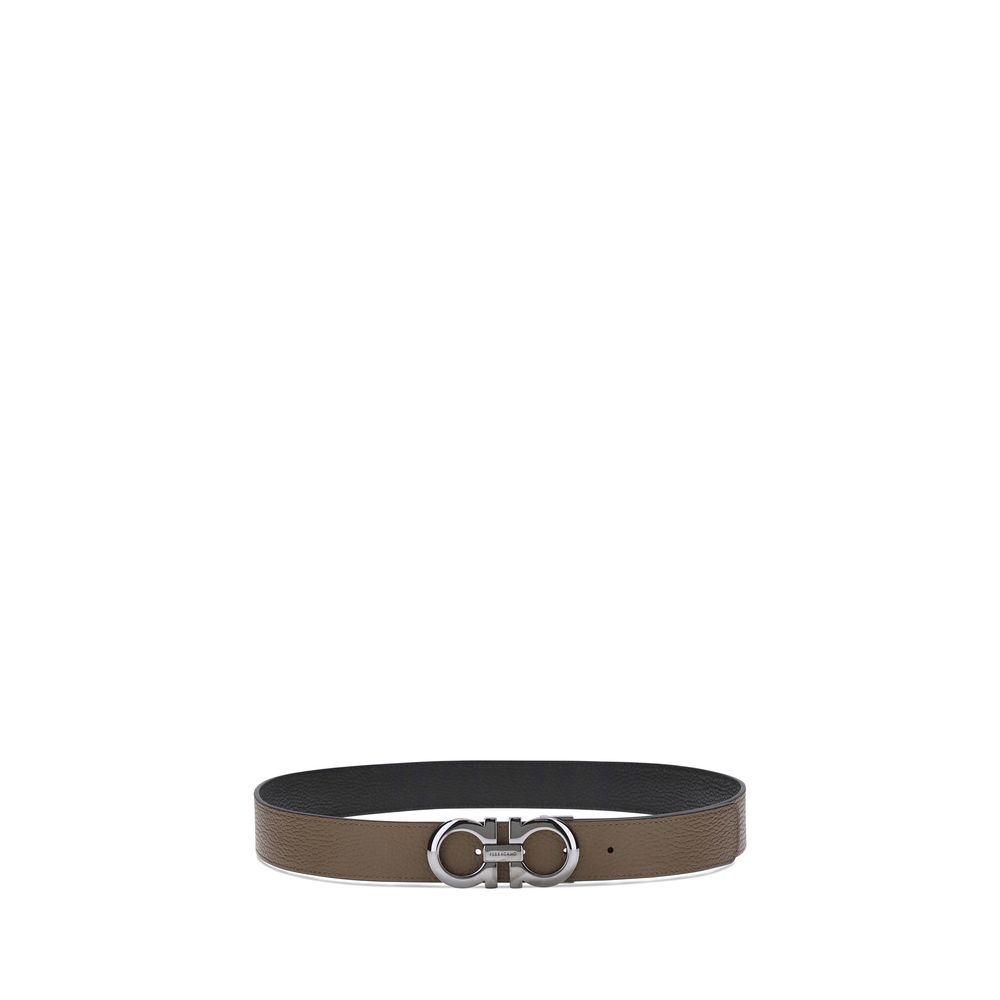 Ferragamo Men's Brown Calfskin Regular Belt Bos Taurus