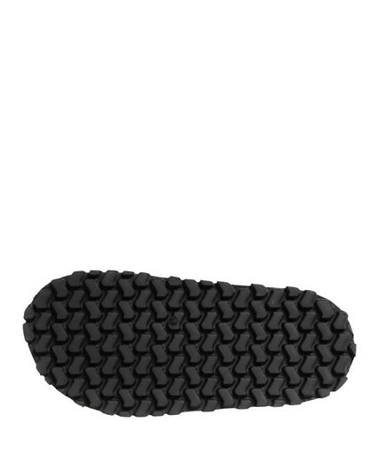 Dolce & Gabbana Chaussures Sandales Massives Homme Noires à Détails Logo