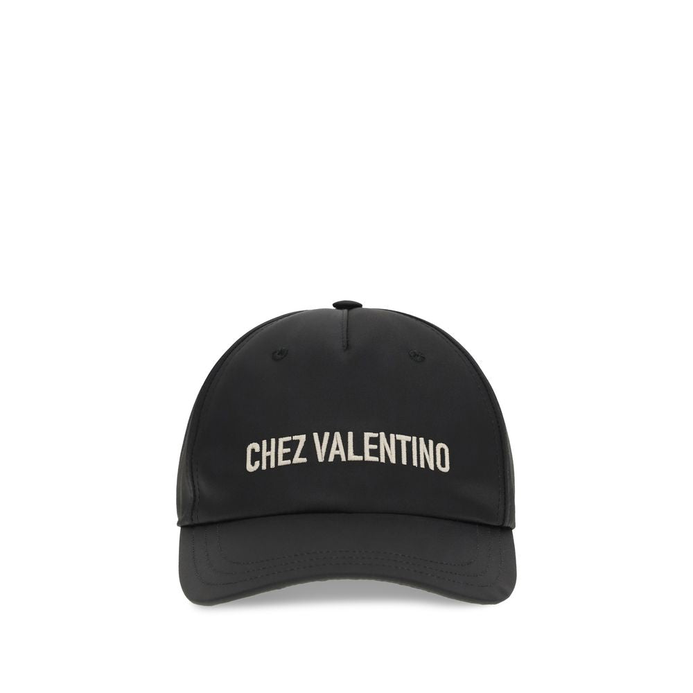 Gorra De Béisbol Valentino Garavani En Algodón Negro
