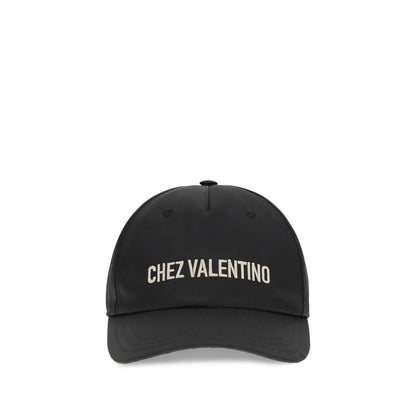 Gorra De Béisbol Valentino Garavani En Algodón Negro