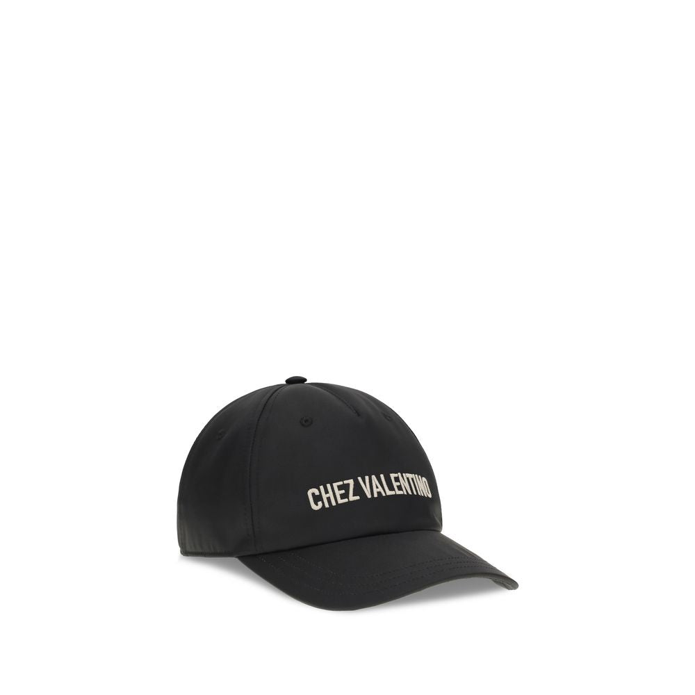Gorra De Béisbol Valentino Garavani En Algodón Negro