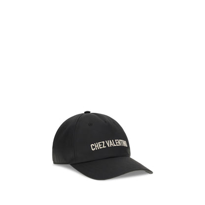 Gorra De Béisbol Valentino Garavani En Algodón Negro