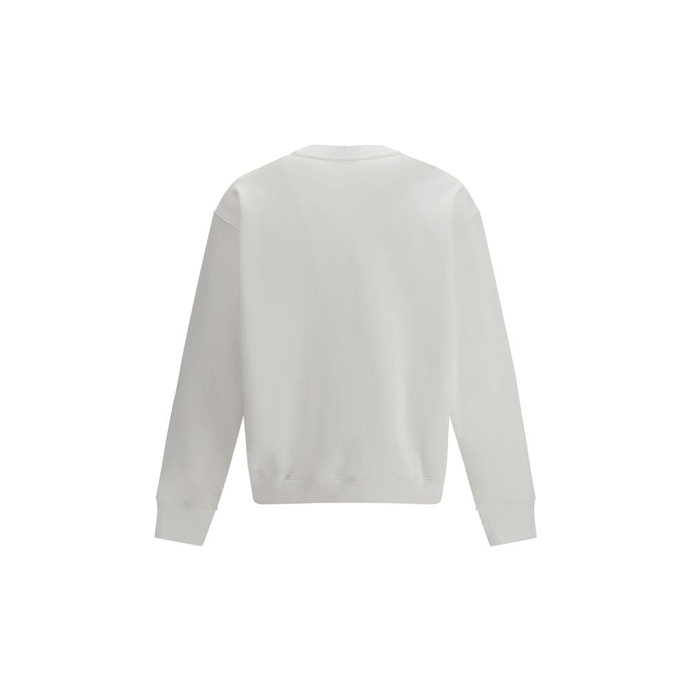 Sudadera de algodón blanca de Moschino